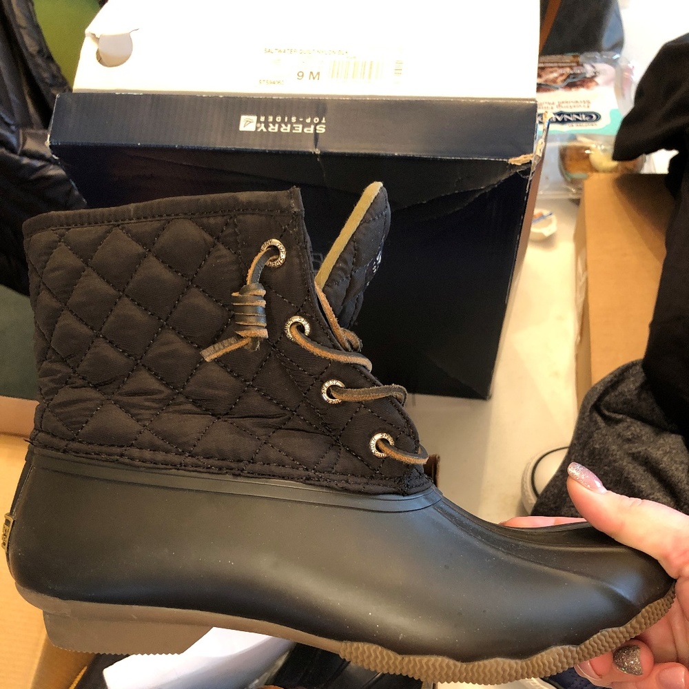 Sperry Saltwater Quilted Duck Boots - Brand New